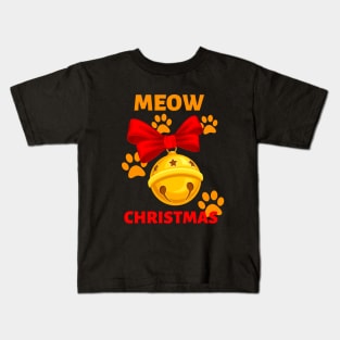 Meow Christmas Kids T-Shirt